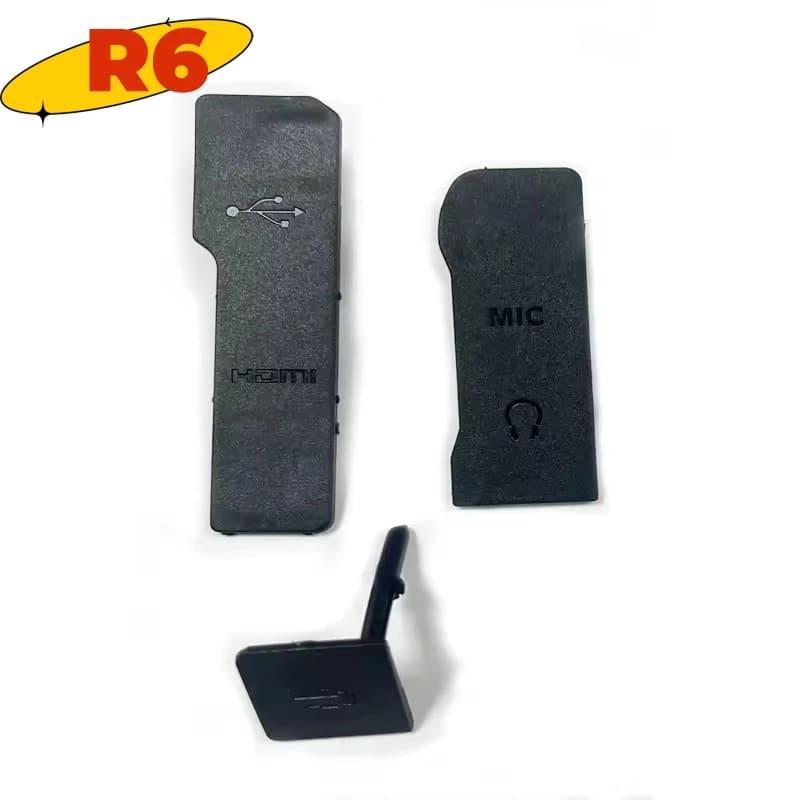 Sostituzione del cappuccio MIC del coperchio del coperchio della porta antipolvere in gomma USB HDMI per fotocamere digitali Canon EOS R5 R6