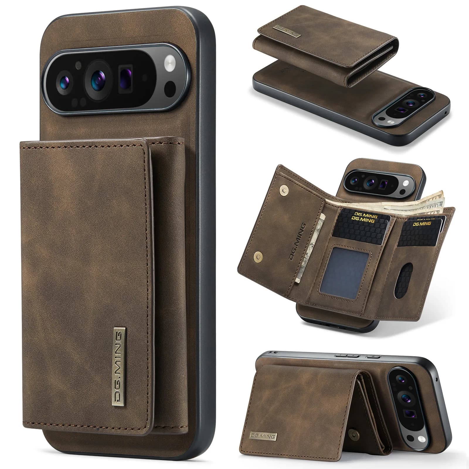 Magnetic Leather Wallet Phone Case For Google Pixel 11 10 9 8 7 6 Pro XL 10A 9A 8A 7A 6A 2 in 1 Detachable Funda Cover Coque