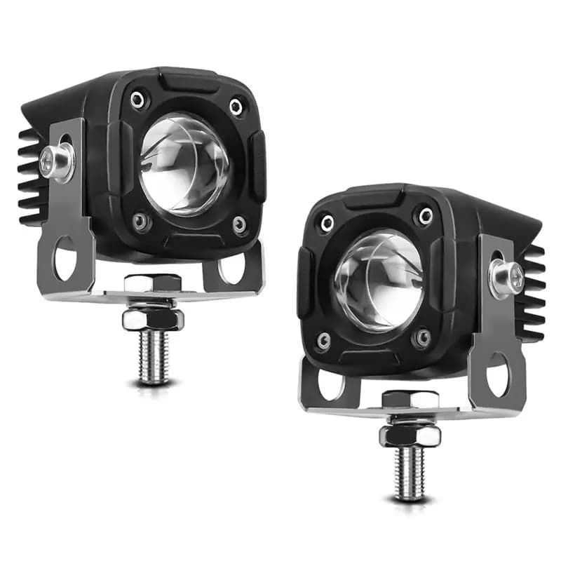 Faro Ausiliario per Moto, Luce LED Antinebbia Bianca+Ambra 60000LM per Auto, Camion, SUV, UTV, Trattore, Barca-A08Q
