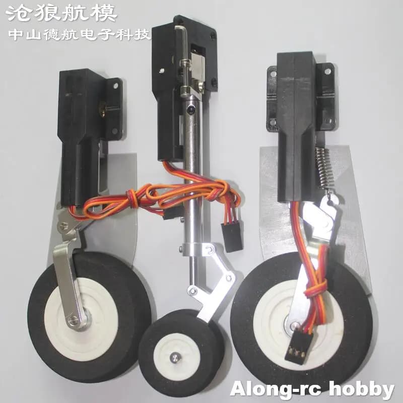 Elettrico Ritrage Carrello di Atterraggio per Freewing Mirage 2000 80mm EDF Jet Aereo RC Aereo Pezzo di Ricambio Modelli FAI DA TE Parti di Riparazione