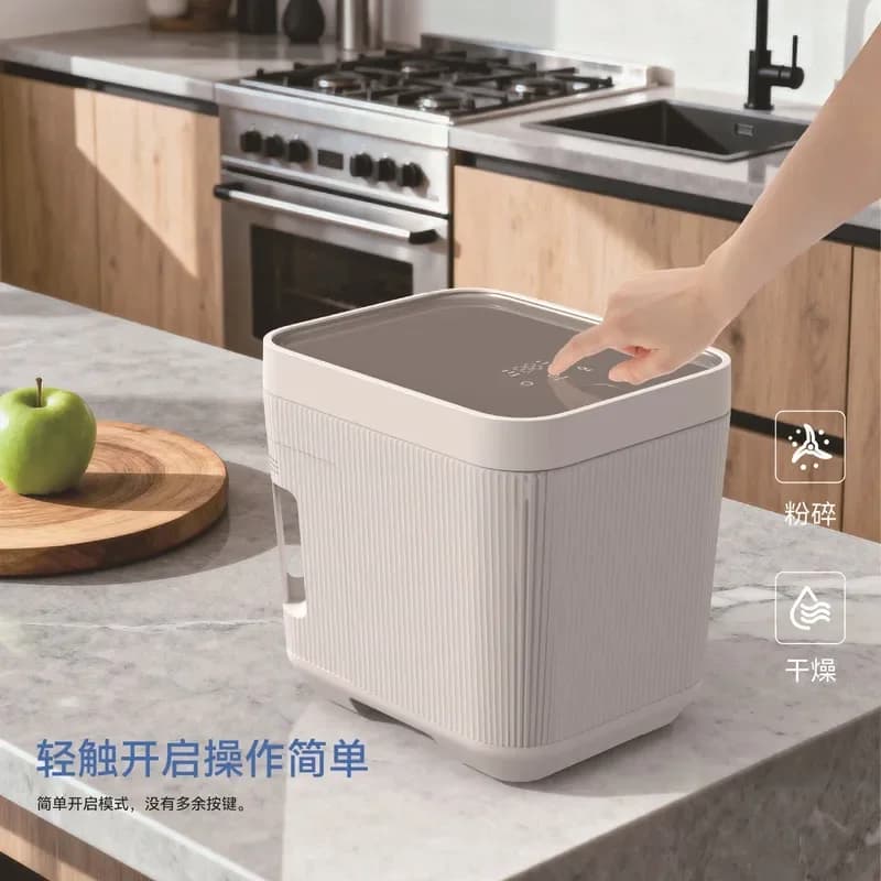3L Kitchen Food Waste Composter Bin Household Organic Trash Can Eco Friendly Countertop Compost Container for Home Garden Use