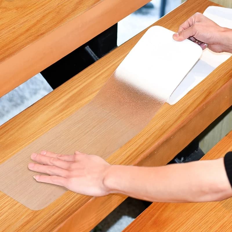 Adesivi per impugnatura da bagno antiscivolo trasparenti PEVA di grandi dimensioni Scale impermeabili Gradini per pavimenti Strisce per doccia Nastro di sicurezza Tappetino per vasca da bagno
