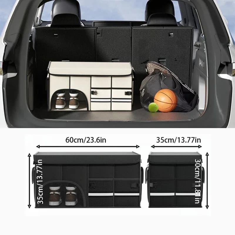 Scomparto per guanti per auto, organizer per auto, scatola portaoggetti pieghevole per auto, baule, scatola portaoggetti in tessuto Oxford