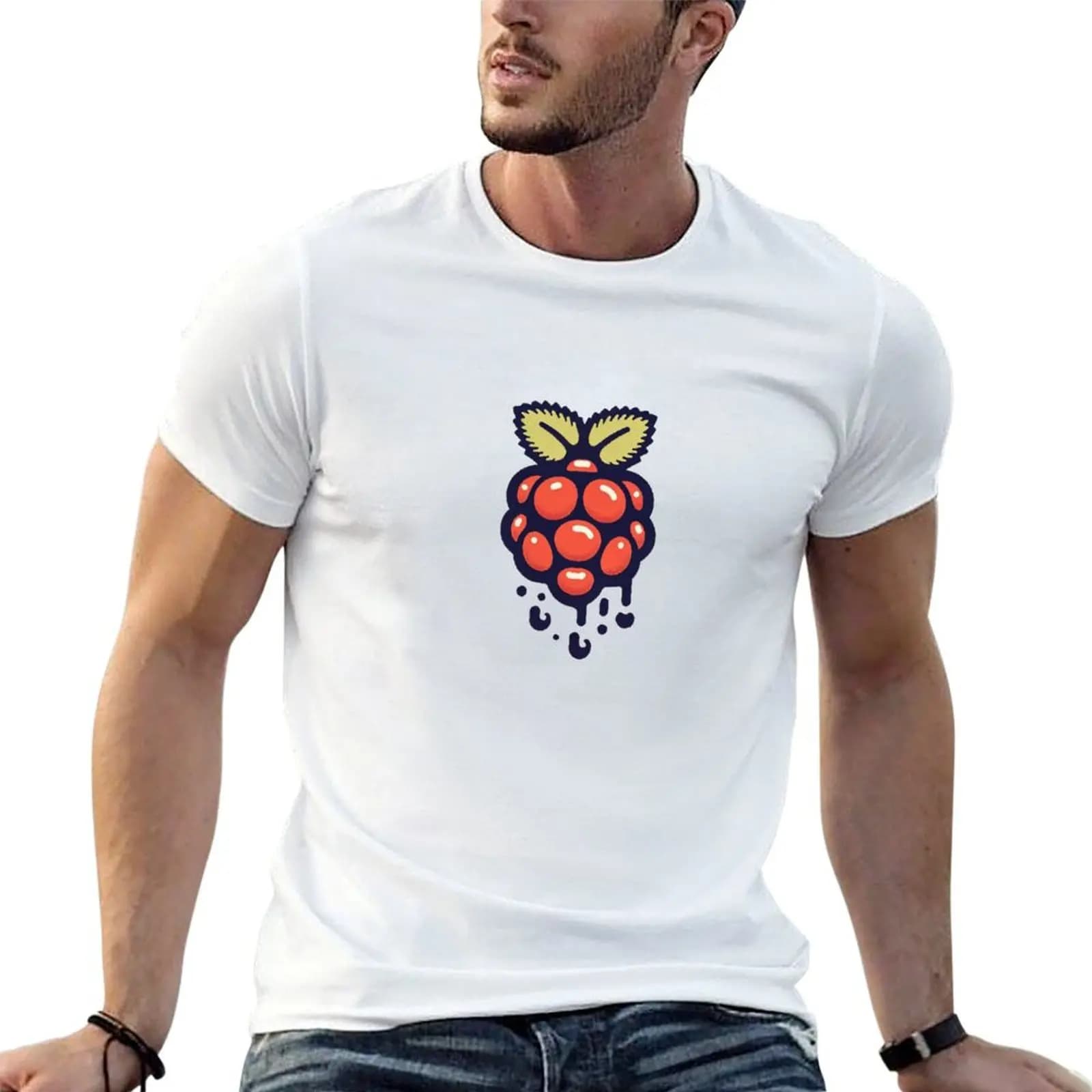 Raspberry pi - Over ripen Berry, T-Shirt Fashion Simple Casual Tee Shirt