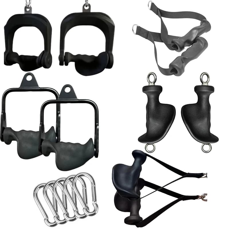 Fitness Lat Pull Down Bar D-Handle Grip Pulley Cable Gym Accessories Weight Lift Corda Handle Wrist Training Equipment