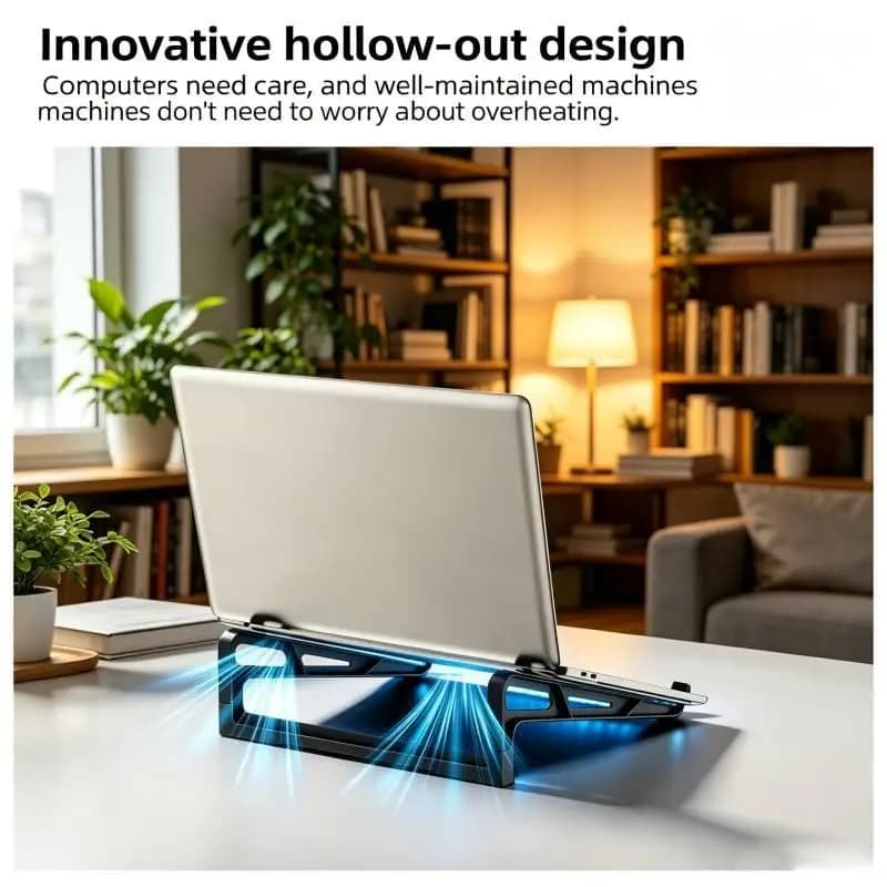 Laptop Stand Adjustable Foldable Portable Non-slip Computer Holder Universal for Laptop Tablet for Travel Study Work