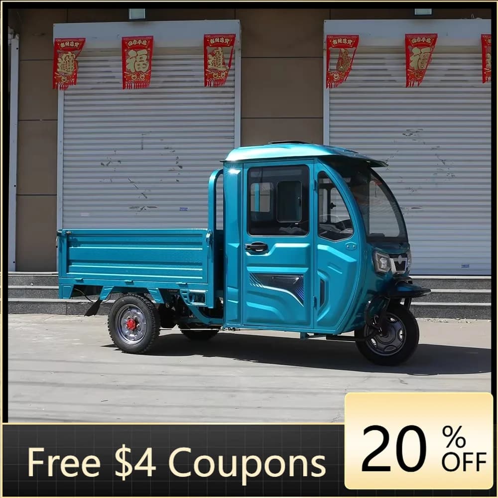 YzhgbNew electric tricycle motorcycle 1200W 3-wheel adult electric tricycle bicycle