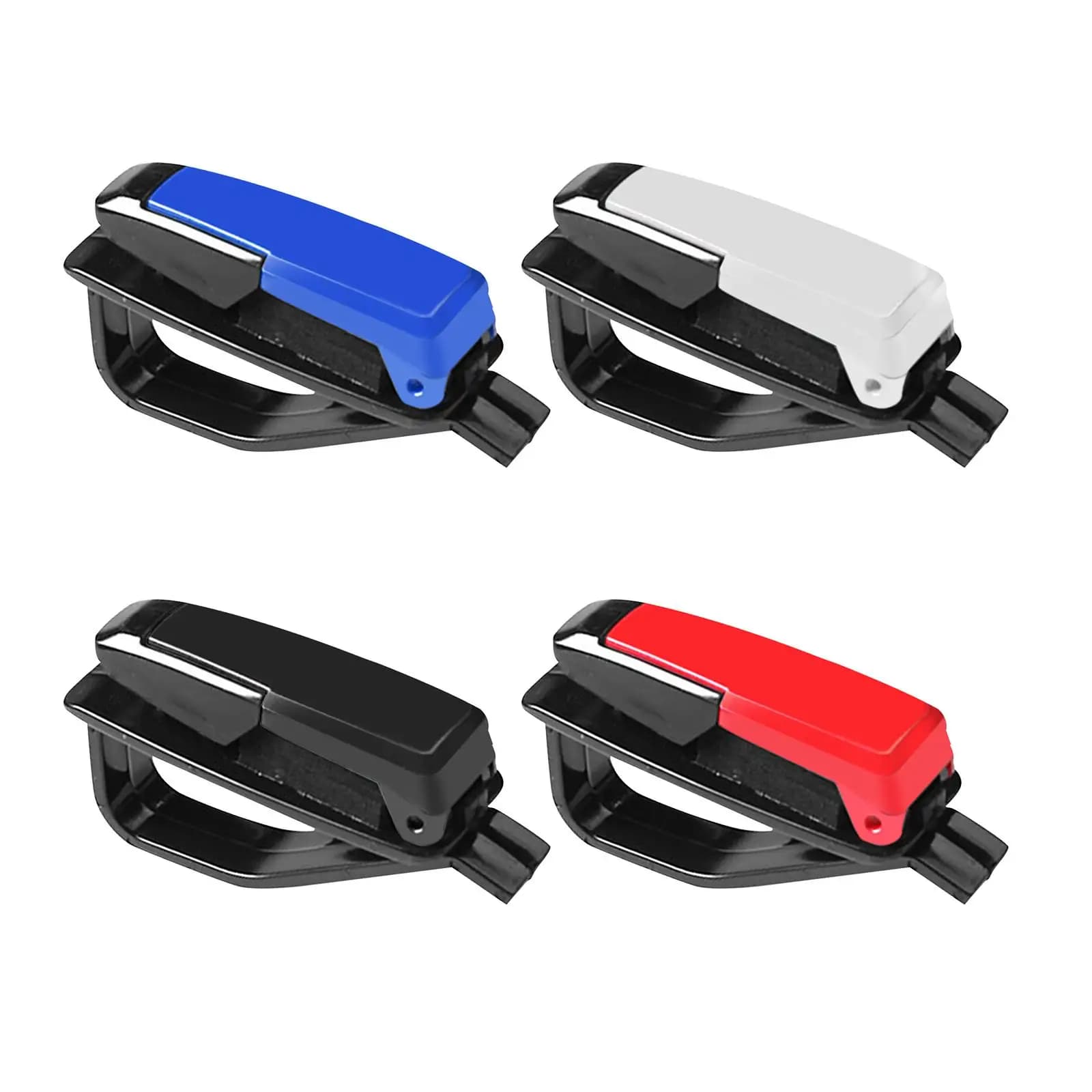 Portaocchiali da auto, supporto a clip, accessori auto resistenti, porta occhiali da sole per auto, pratico e durevole, per biglietti