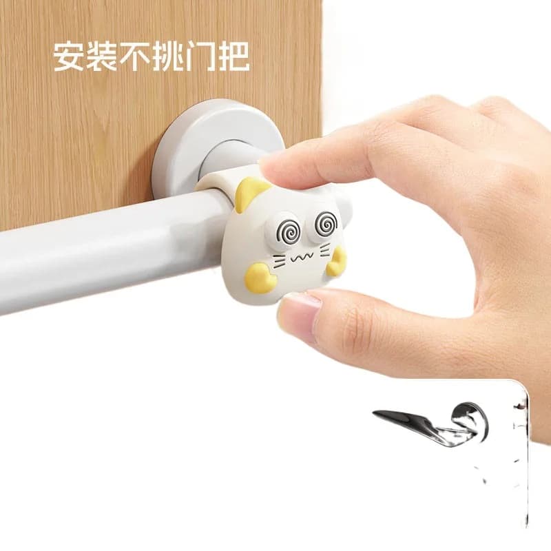 Anello Antiurto in Silicone per Maniglia della Porta, Protezione Silenziosa per Parete, Tappo Antiurto Senza Perforazione