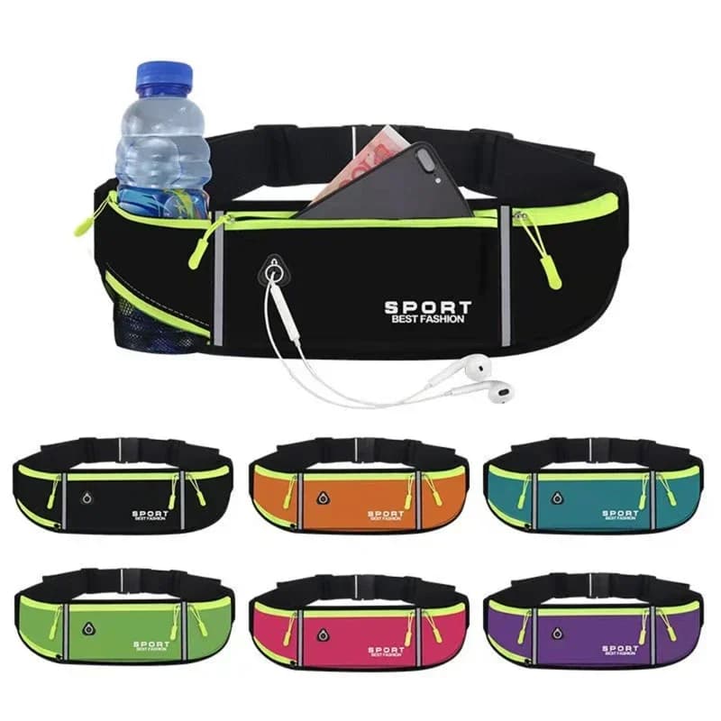 Waterproof Sports Waist for Phone, Women's and Men's, Comfortable for Cycling and Running, with Safety Reflective Tape