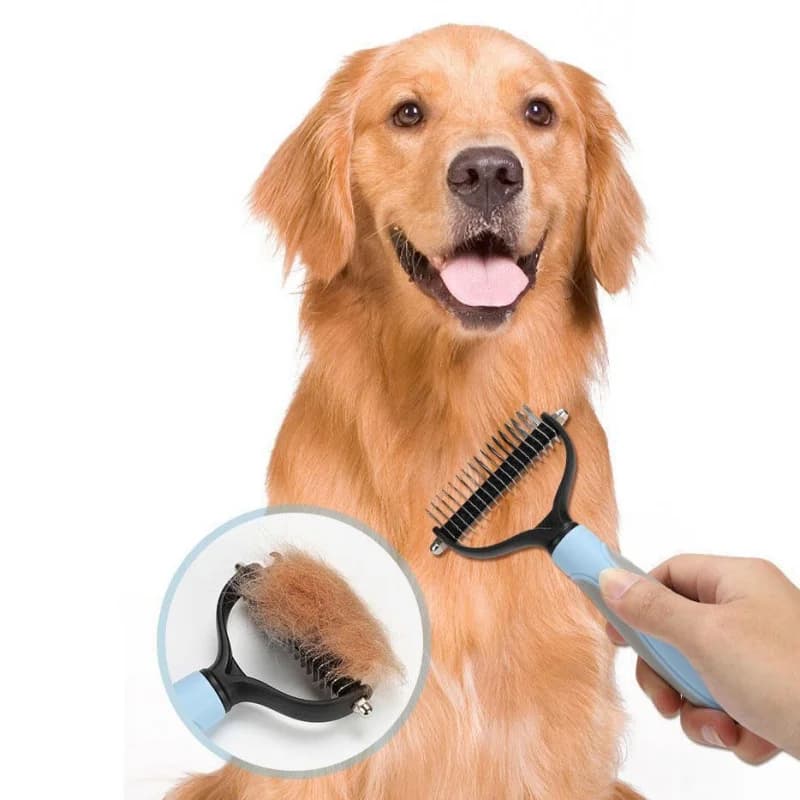 Pet Dog Cat Hair Removal Comb Open‑Knot Comb Pet Grooming Shedding Tool Puppy Kitten Fur Trimming Deshedding Comb