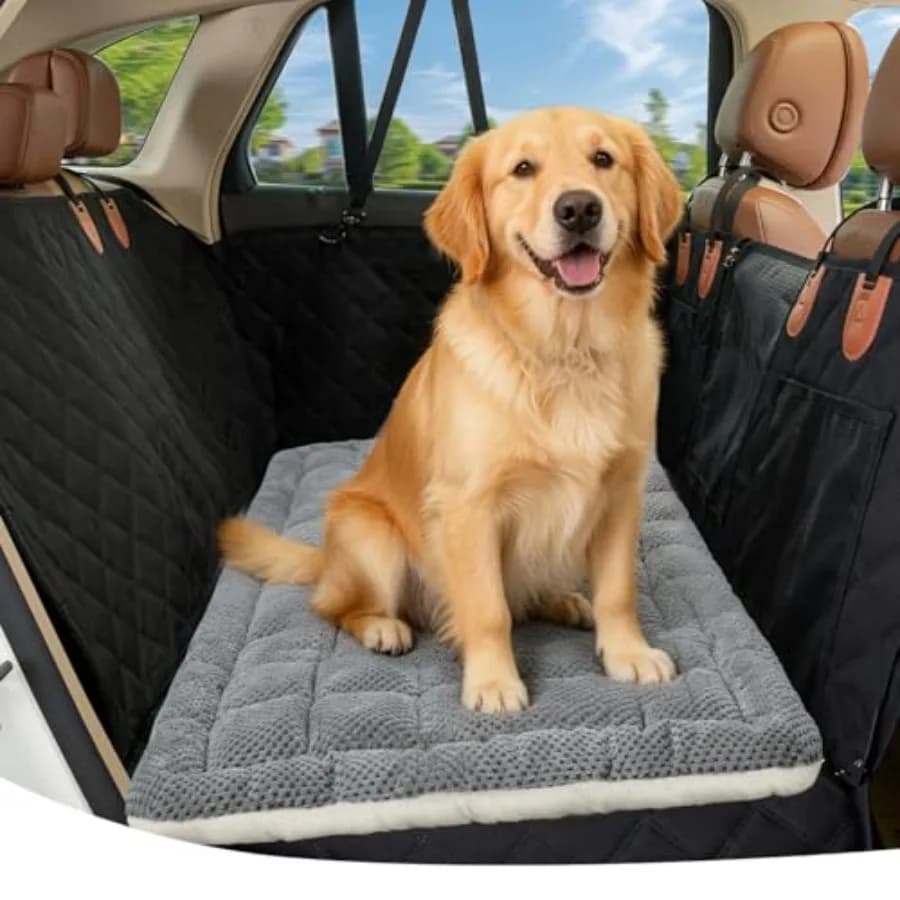 Cuccia per cani spessa e confortevole per il sedile posteriore dell'auto, coperta da viaggio morbida e antiscivolo con protezione articolare, adatta a SUV e camion
