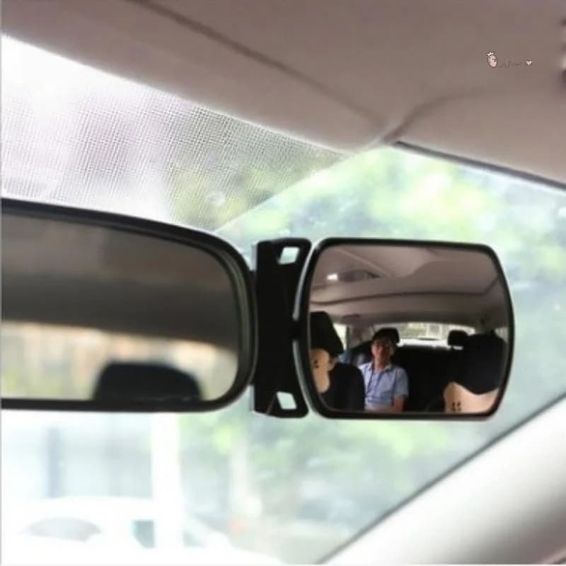 Specchietto Retrovisore per Auto [X6O], Specchio Ausiliario Girevole per Osservare il Bambino sul Sedile Posteriore, Monitor Retrovisore per Auto