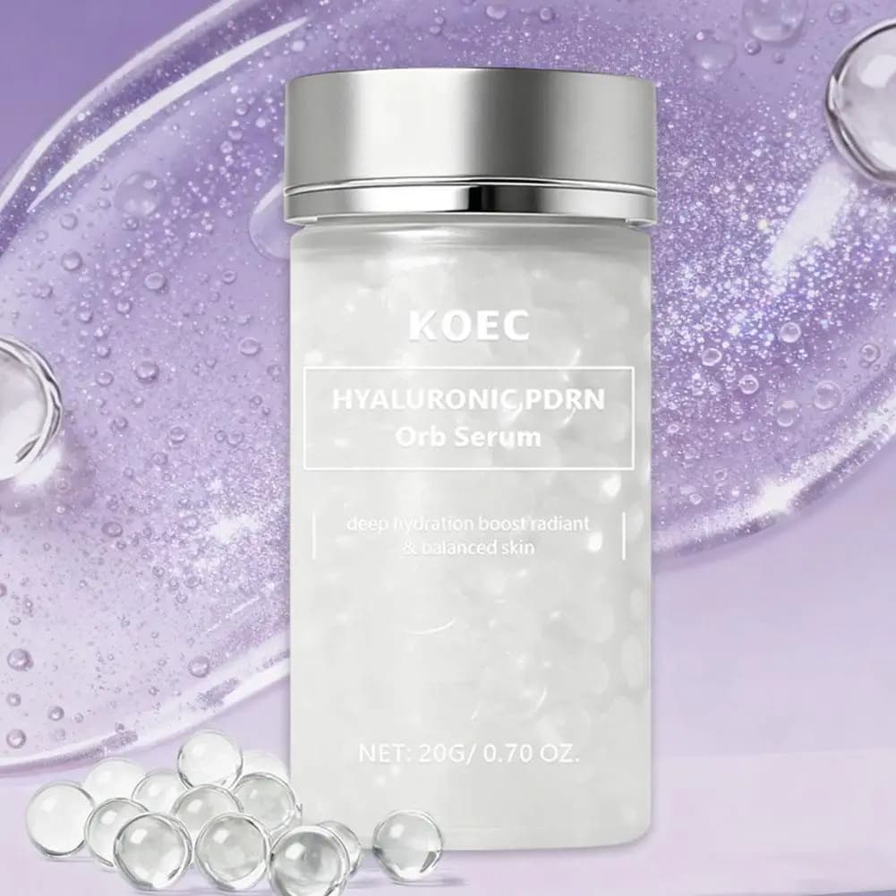 KOEC Spherical Particle Essence 20ml con Acido Ialuronico e Particelle di Salmone PDRN, Essenza Viso Idratante a Rapido Assorbimento
