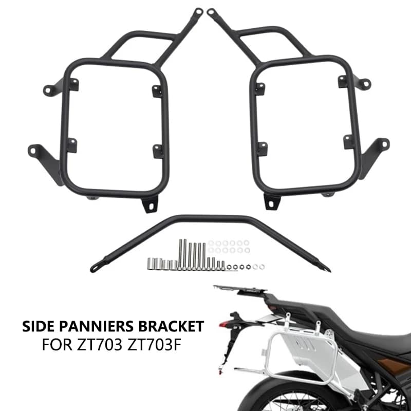 Misura Per ZONTES ZT703 ZT703F Borse laterali per bagagli Portapacchi laterali Box Borse laterali Staffa ZT 703 703F 2024-Accessori moto