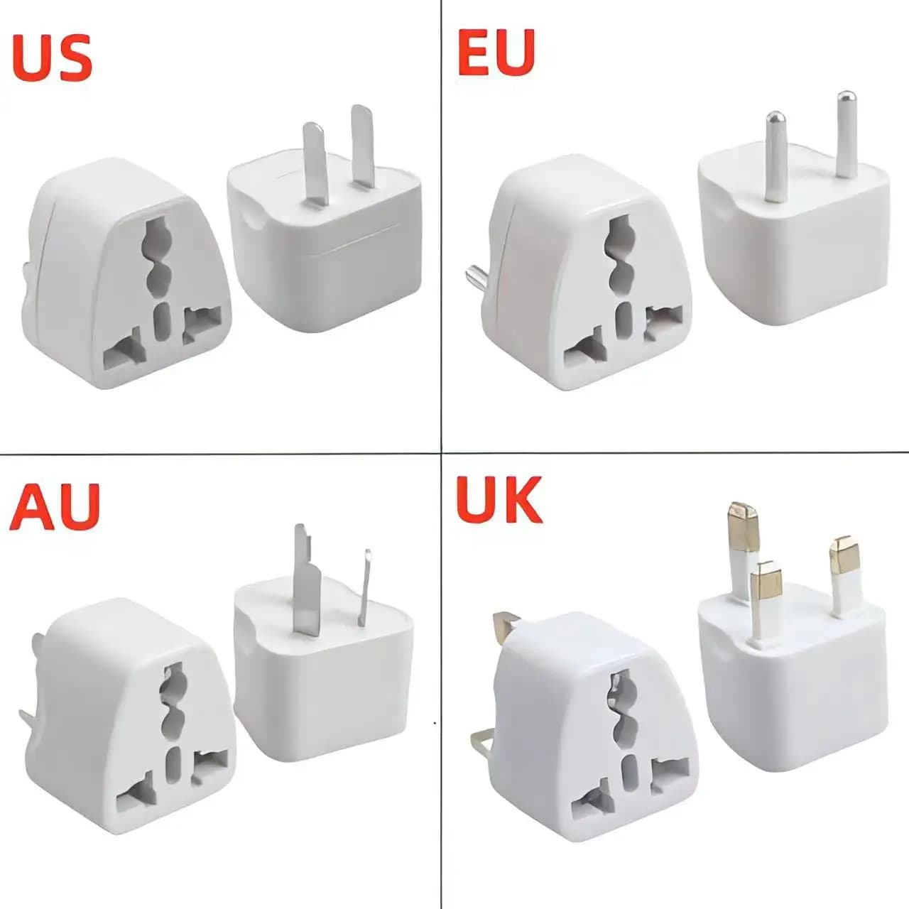Universal Plug Adapter AU UK US EU Plug Converter from US to EU Australian Travel Adapter KR Euro Electric socket CA