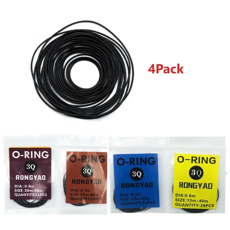 Guarnizione per orologio 0.5mm/0.6mm/0.7mm/0.8mm O-Ring Guarnizione in gomma impermeabile per custodia posteriore per orologio Accessorio per strumenti di riparazione per orologiaio