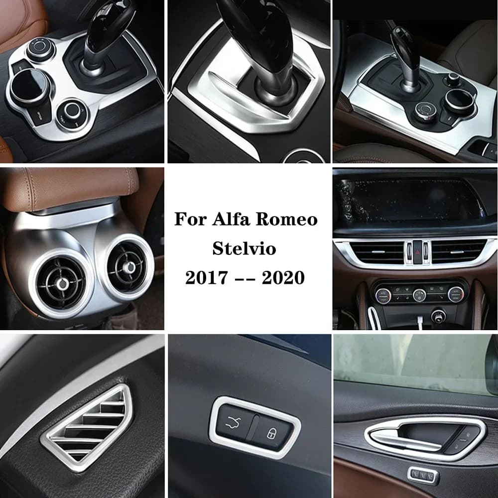 For Alfa Romeo Stelvio 2017-2022 Interior accessories Automotive interior wall decals for wheel panel coating