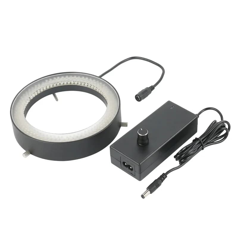 288pcs LED Ring Lamp 24W 6500K Big Size Install Max Dia 135mm Microscop Filled Light Illuminator Industrial Visual Light Source