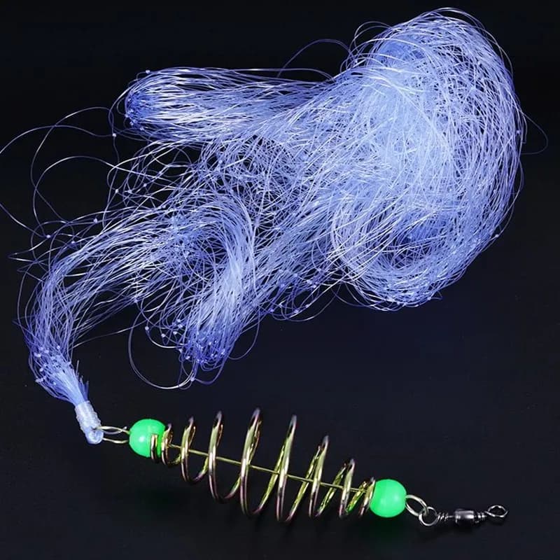 1 pz Multi Dimensioni Rete Da Pesca Rete Luminosa Trappola Maglia A Rete Attrezzatura Design Rame Primavera Shoalo Cast Reti Per Trappole Da Pesca