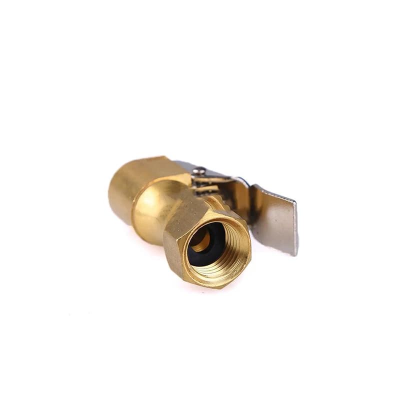 2 Pezzi Connettore di Conversione Rapida per Gonfiaggio Pneumatici, Attacco Femmina NPT 1/4'' in Ottone, Strumento di Conversione per Pompa