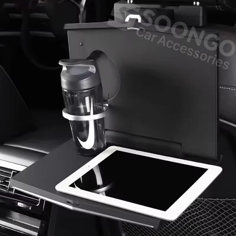 Tavolino Pieghevole Multifunzionale per Sedile Posteriore Auto, Supporto per Laptop e Telefono per Land Rover Defender Discovery Range Rover Evoque Velar
