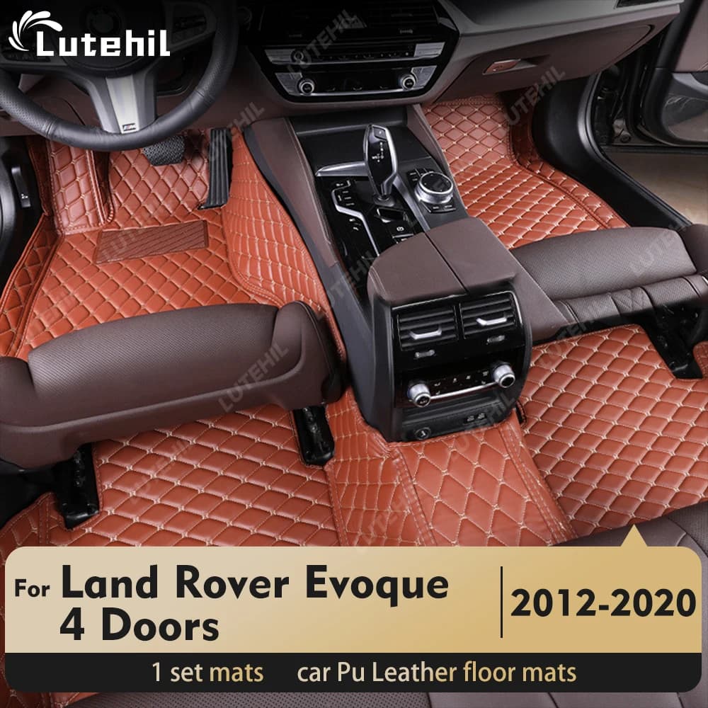 Per Land Rover Evoque 4 Porte 2012-2020 Tappetino per auto personalizzato Automobile Tappeto Copertura Accessori interni Tappetini protettivi