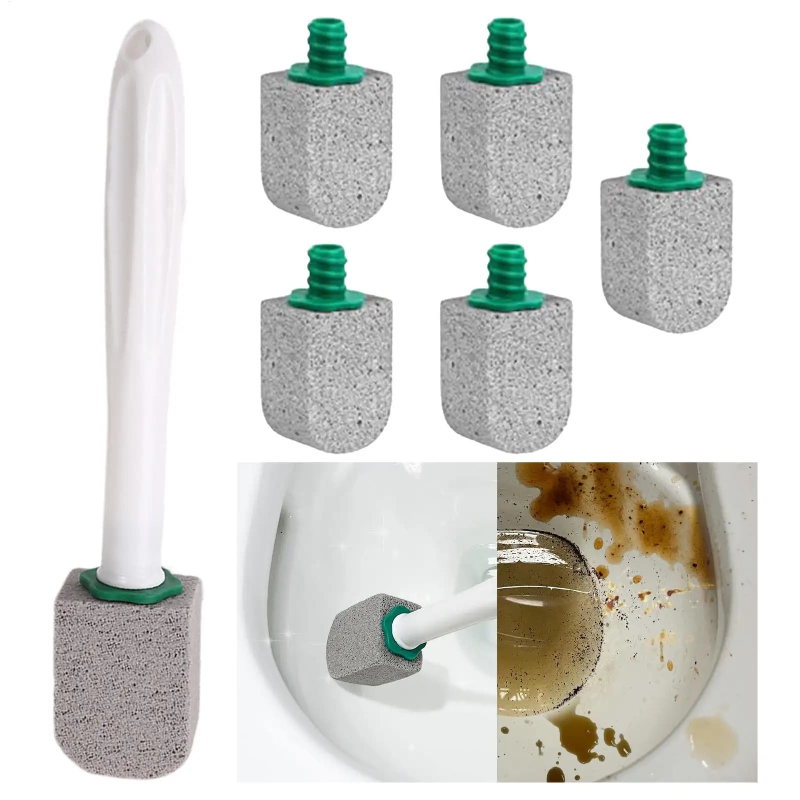 Pietra Pomice per Pulizia WC, Rimuovi-Macchie per Tazza del WC, Accessori per Pulizia Profonda, Rimuovi-Macchie da Acqua Dura