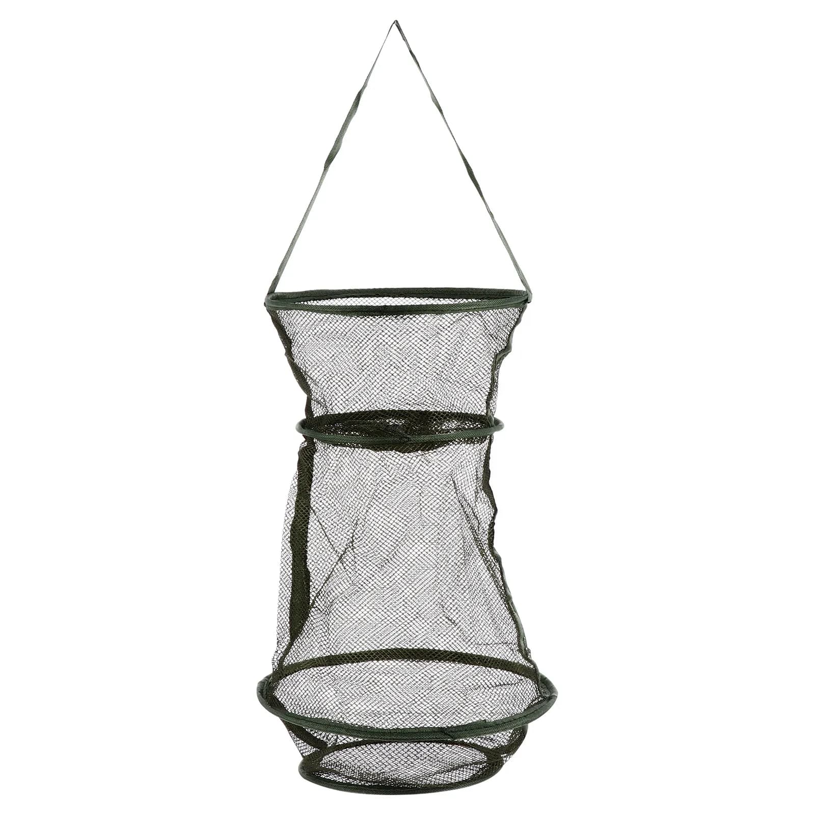 Compact Foldable Fishing Trap Net Nylon Mesh Cage Easy Setup No Installation for Fish Crabs Shrimp Lobster Minnow Outdoor