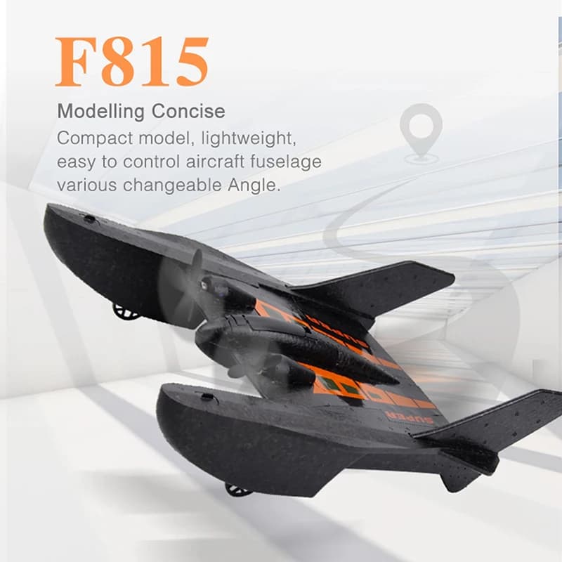 Fx815 Rc Aircraft 2-Channel aliante ad ala fissa 2.4G telecomando modello di veicolo spaziale idrovolante giocattoli per bambini