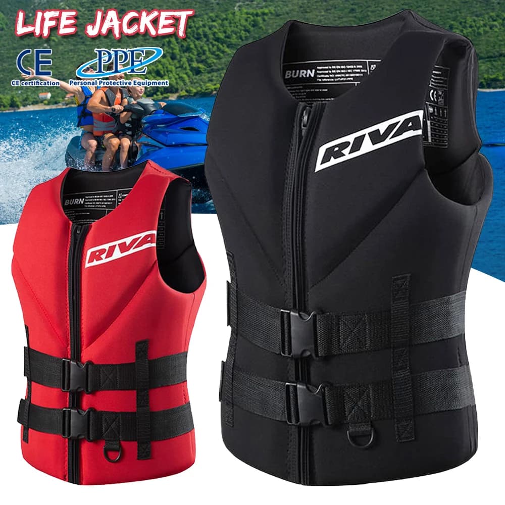 Giubbotto di salvataggio adulti gilet da Surf Kayak Wakeboard barche a motore zattera di salvataggio sci sport acquatici nuoto giubbotto di salvataggio alla deriva