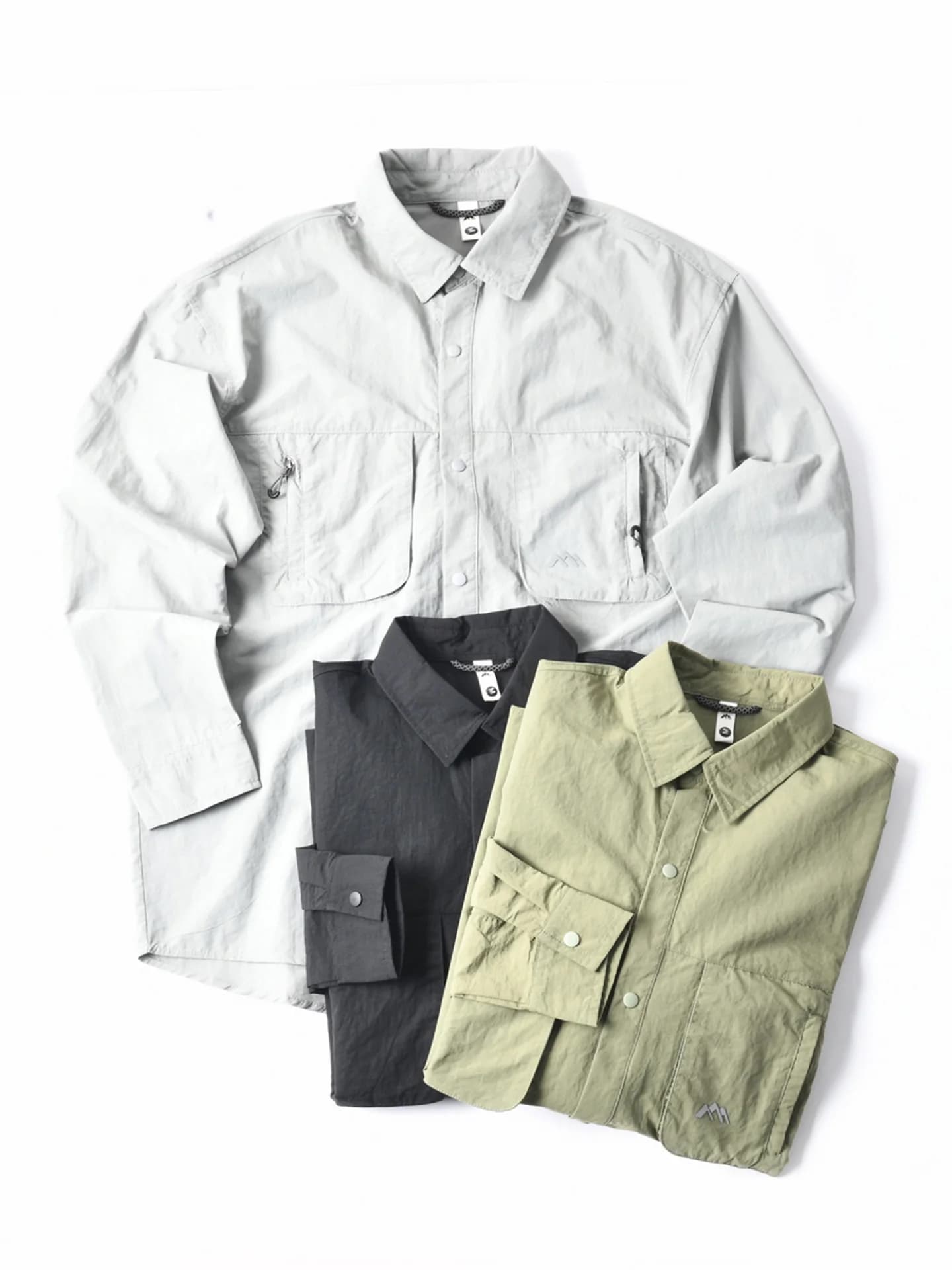 Nuova Giacca Primaverile da Uomo Stile Americano, Antivento, Idrorepellente, Traspirante, Casual, con Colletto e Maniche Lunghe