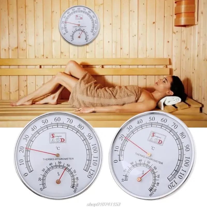 Termometro meccanico e igrometro per serra Baby Room Car Sauna Room 0-120 ℃ precisione leggero JE24 22 Dropship