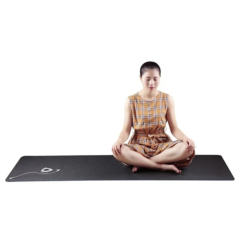 Tappetino yoga antistatico con messa a terra - Gomma con collegamento terra con cavo metallico