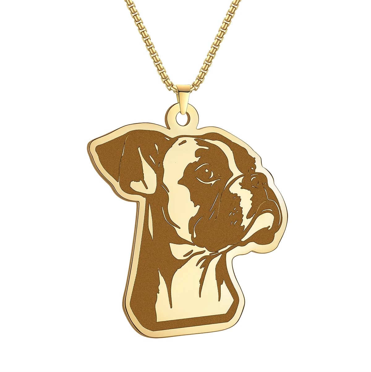 Collare Pareja Boxer Dog collana con ciondolo Set per Bestie Magnet attira la distanza del cuore collana Best Friend