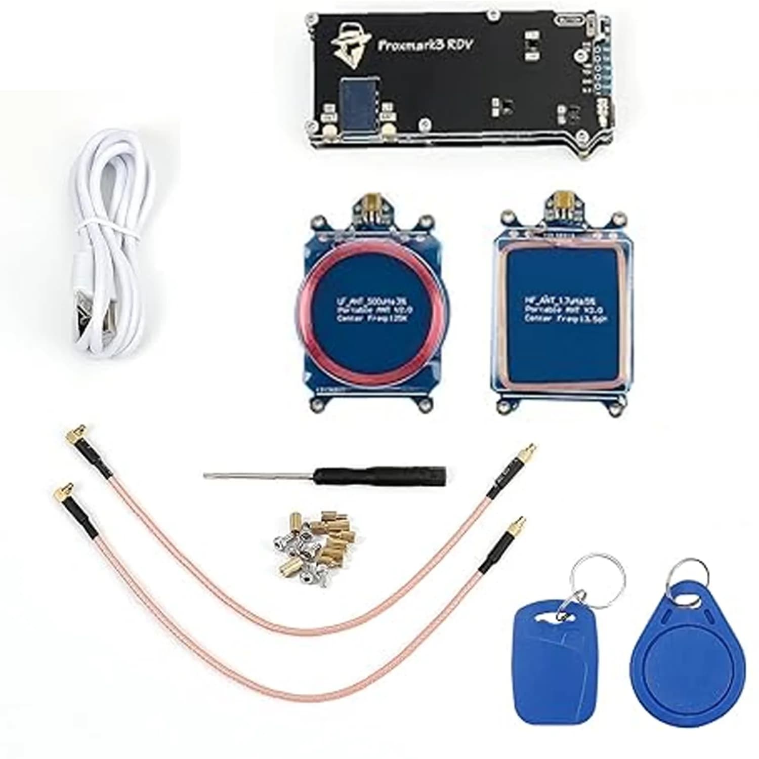 Proxmark3 Rev2 Kit Lettore di Schede Smart Chip Programmatore di Schede NFC RFID Clone Copiatrice 125Khz Token Writer 13.56Mhz IC ID Duplicatore