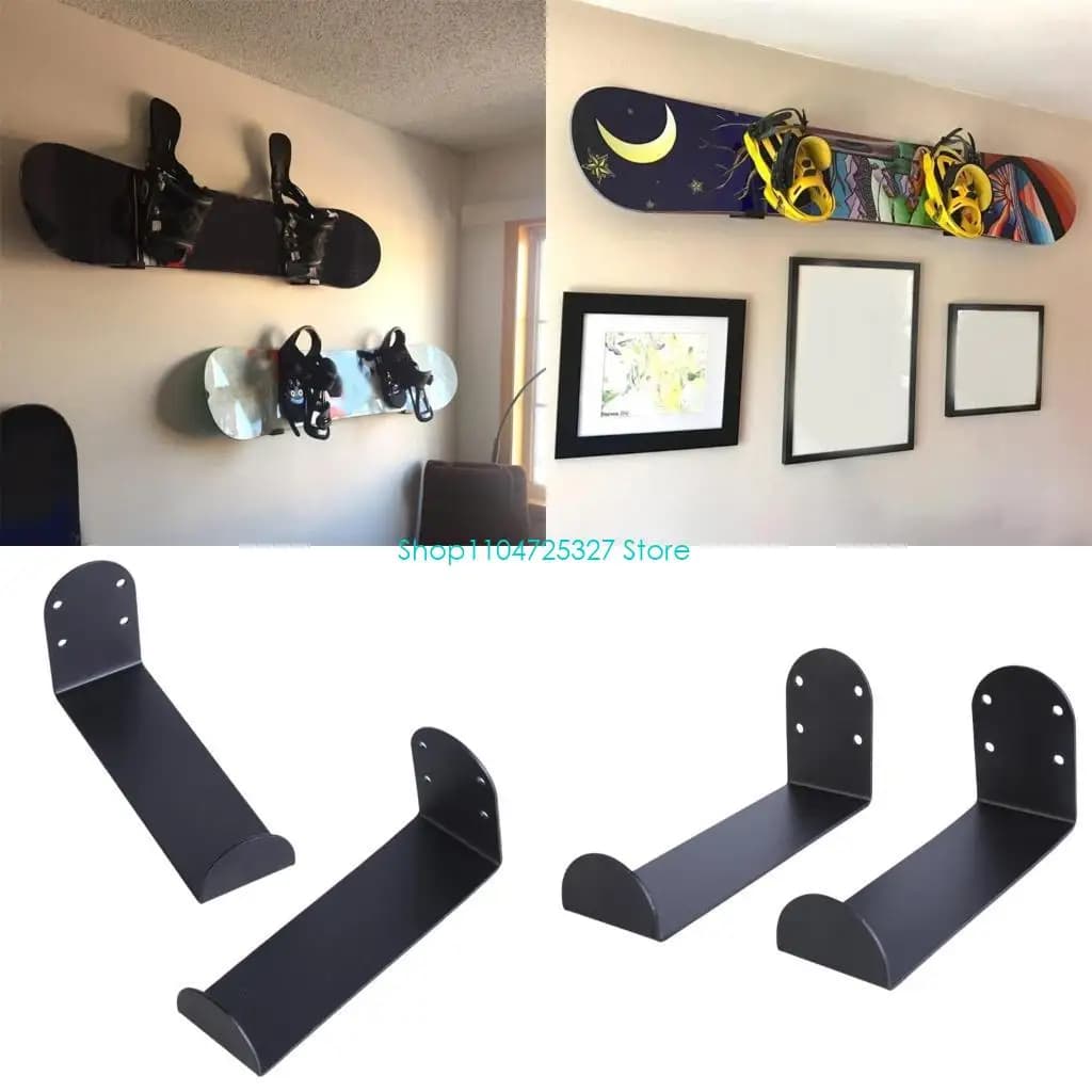 D8KF 2 Pieces Wall Mount for Yoga Mat for Exercise Holders for Surf Table Hooks for Clothes rack