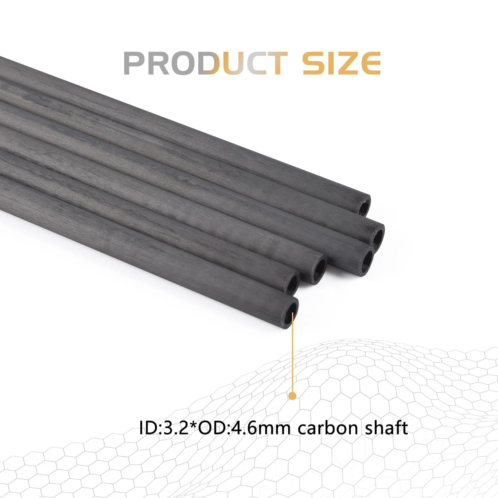 12 pz/lotto 24 pollici-32 pollici 40T Colonna Vertebrale 500-1000 Carbonio Puro Freccia Albero ID 3.2mm per Sport All'aria Aperta Caccia Tiro Con Arco Frecce albero