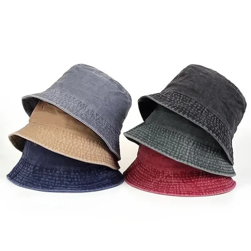 Cappello da pescatore unisex in tinta unita Cappello da pescatore Protezione solare Copricapo estivo casual per protezione solare
