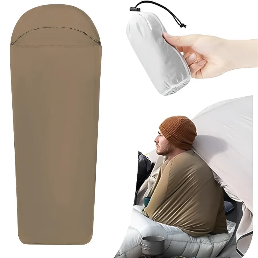 Ultralight Washable Sleeping Bag Liner,Lightweight Adult Sleep Sack & Travel Sheets for Backpacking,Hotel,Camping,Hostels