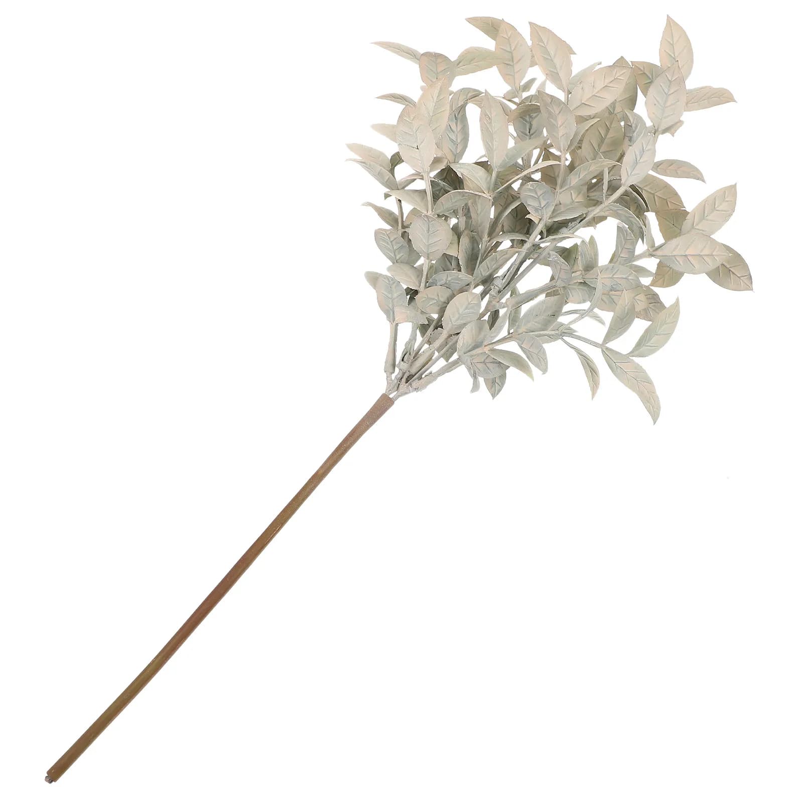 Artificial Green Plant Stem Faux Autumn Melon Seed Grass Decoration Fake Bouquet Material Greenery Decorative Picks Home Party