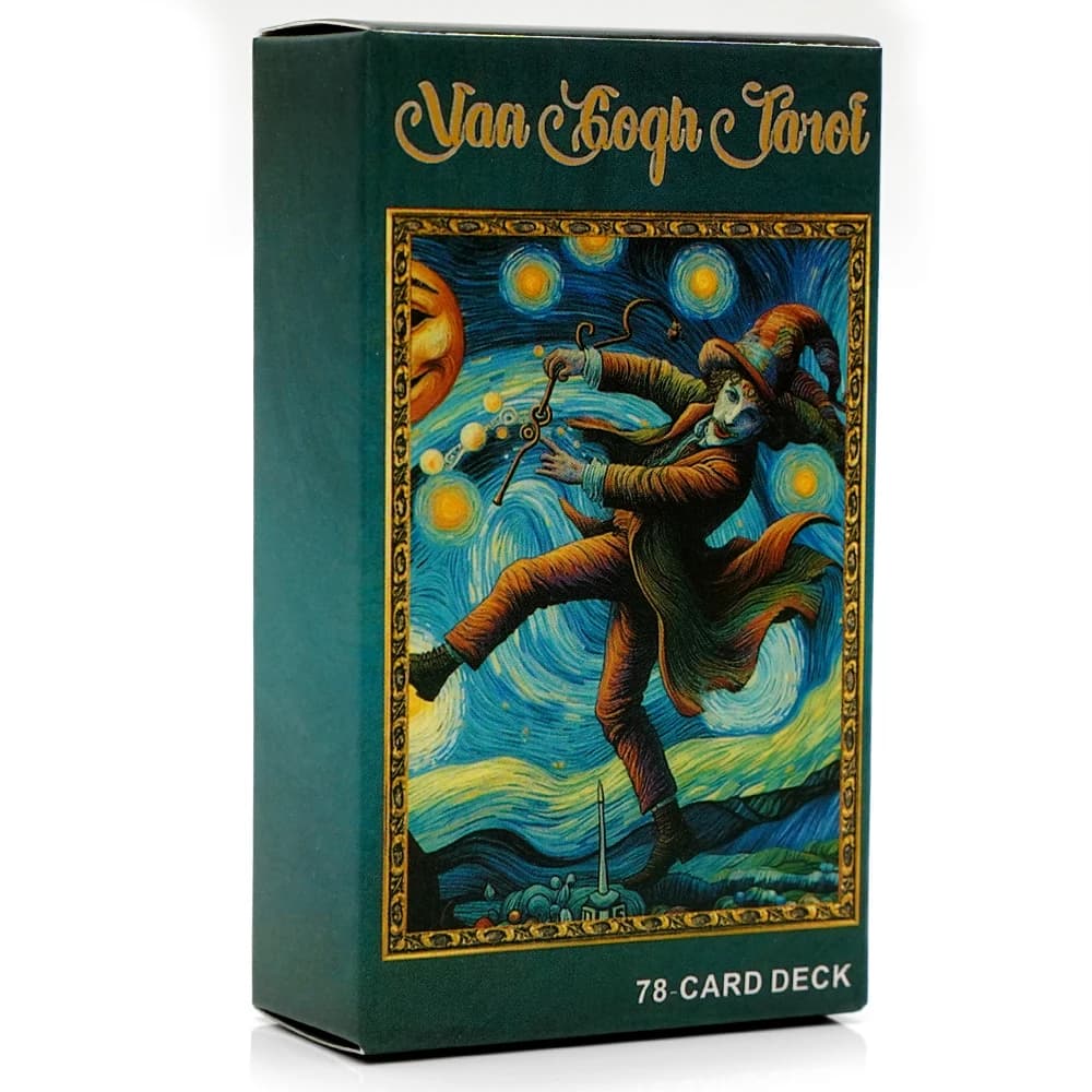Nuovo Van Gogh Tarocchi 78 Mazzo di carte Giochi da tavolo Illustrazione Divinazione Saggezza Carte Oracle Party Desktop Toy Intrattenimento Per il tempo libero