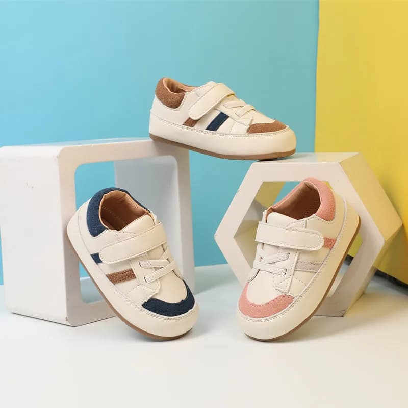 0-5 anni nuove scarpe da bambino per ragazzo scarpe da bambino in pelle a piedi nudi suola morbida per bambini all'aperto tennis moda bambine sneakers