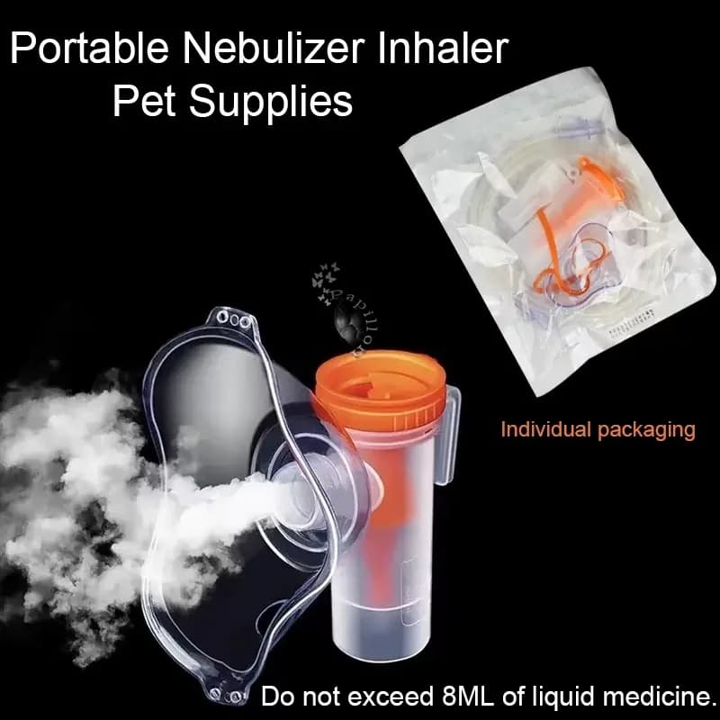 Nebulizzatore portatile inalatore maschera filtro Spray Cup kit attrezzature mediche veterinarie