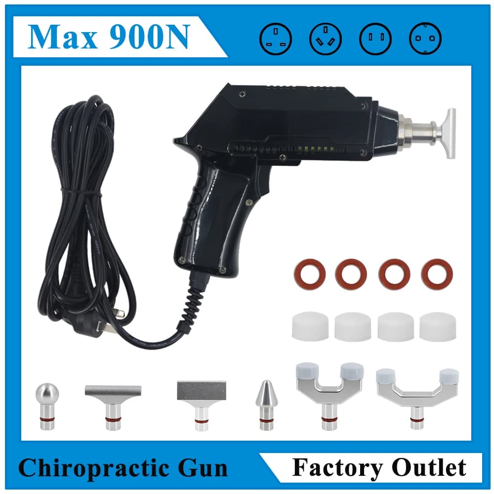 Electric Correction Gun 900N Chiropractic Adjustment Tool Pain Relief Joint And Neck Muscle Relaxation Massage New Massager