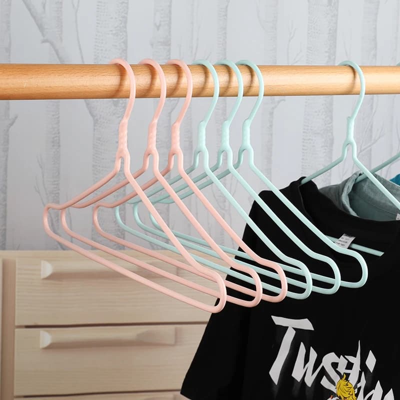 Plastic hanger Coated, non-slip, for adults, clothes racks with glue, hangers for students, clothes racks, market hangers, clothes racks