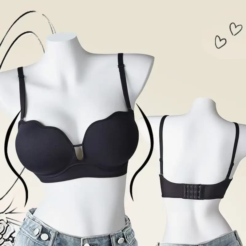 Ultra Thick 10cm Push Up Bra Anti-slip Strapless Palm Cup Lingerie For Women Small Breast Gathering Anti-sagging Bra