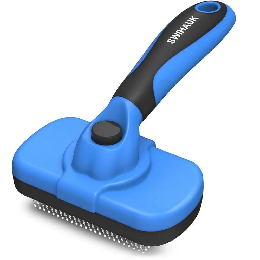 Spazzola per la Pulizia del Pelo - Strumento Delicato per la Toelettatura di Cani e Gatti, Adatto per Animali con Pelo a Caduta Naturale o con Pelo Lungo