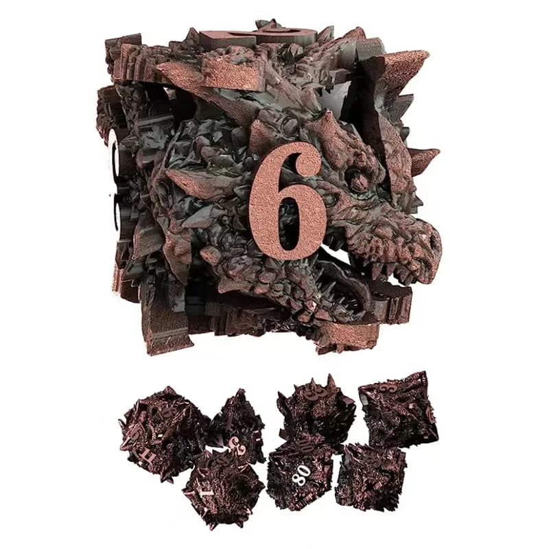 Dragon Head Dice Dnd Dice set, RPG Metal dice for role play games players for Dungeons & Dragons D&D Dice RPG Polyhedral Dices