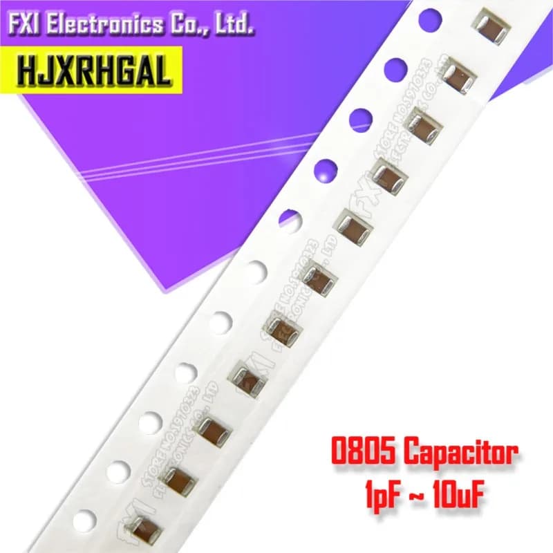 100pcs 0805 50V SMD Spessore di Pellicola hjxrhgal Chip Multistrato Condensatore Ceramico 0.5pF-47uF 10NF 100NF 1UF 2.2UF 4.7UF 10UF 1PF 6PF